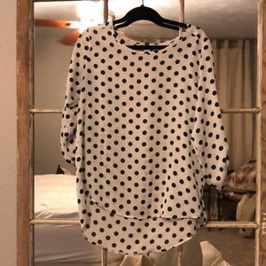 Forever 21 Tops - Black and white polka dot blouse / top Forever 21 Tops - Black and white polka dot blouse / top